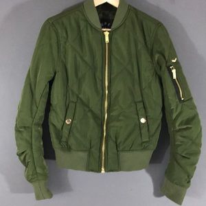 superdry quilted utility bomber jacket